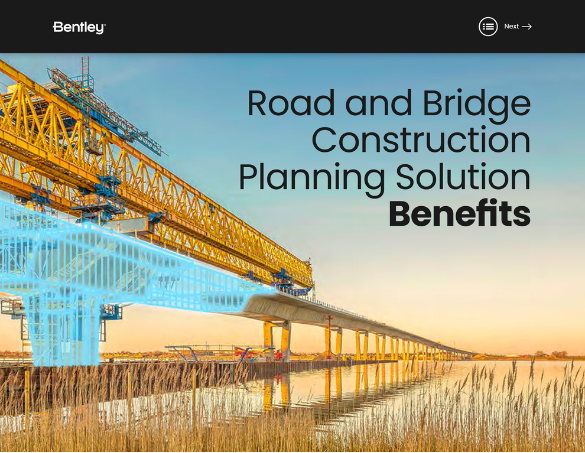Road & Bridge Construction Planning Solution Benefits e-book