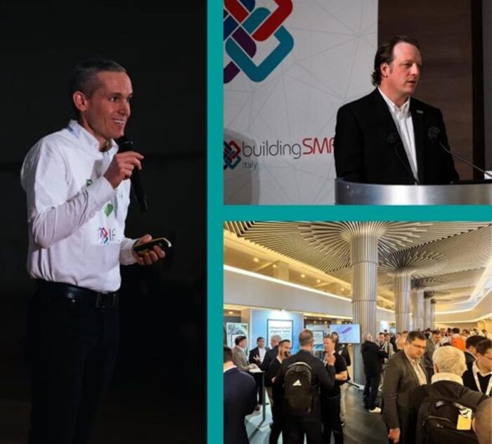 A man presenting at BuildingSMART's Conference | Bentley Systems | Infrastructure Engineering Software Company A man presenting at BuildingSMART's Conference